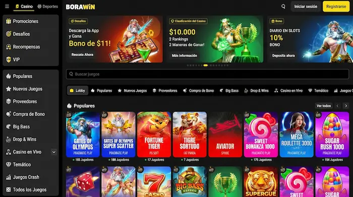 Juegos disponibles en Borawin Casino